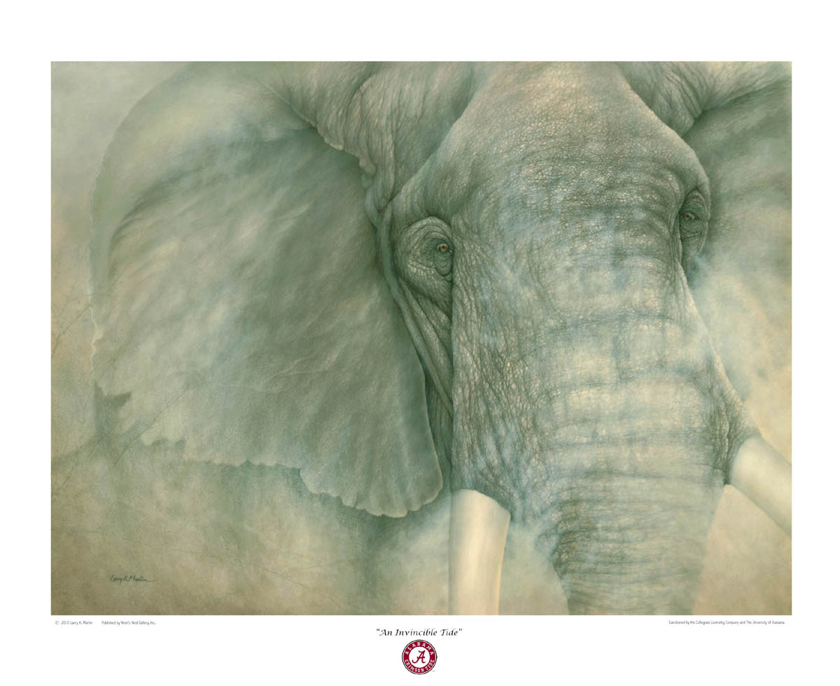 Alabama Elephant Giclees by Larry Martin